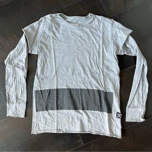 Unisex kids grey long sleeve tee - nununu